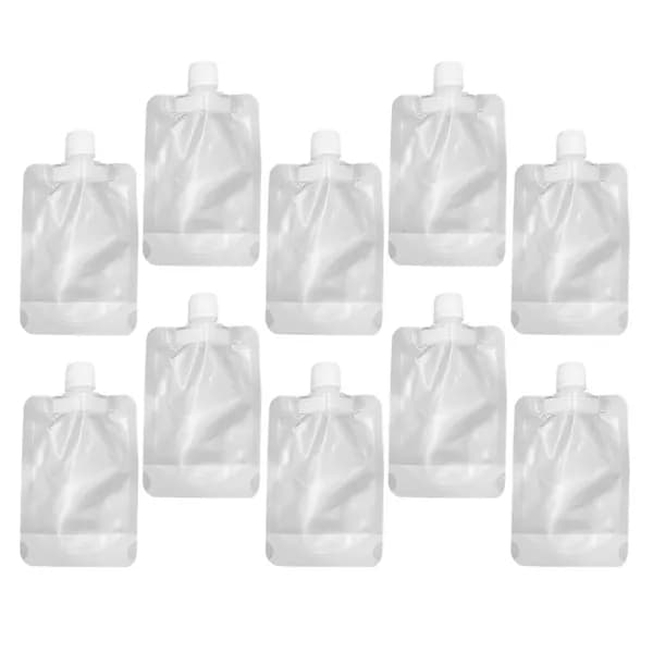 10 шт. косметических дозаторов из ПЭТ, 100ml - Завинчивающаяся крышка