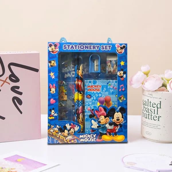 Подарочный набор канцелярских товаров Sanrio 6 в 1, школьный набор для девочек с аниме персонажами
