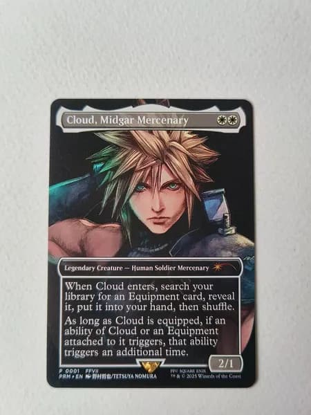 Портативные карты MTG Настройка и прокси Высокое качество без фольги Облако, Мидгарский наемник