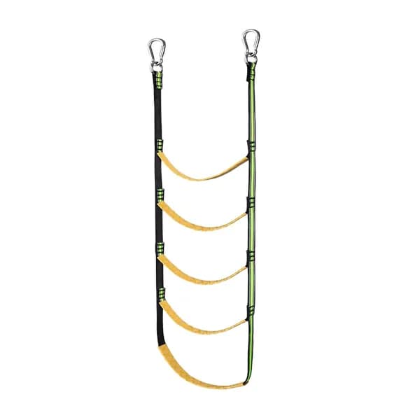 Лестница верёвочная для лодок с 5 ступенями, флуоресцентно-зелёная, из нейлона