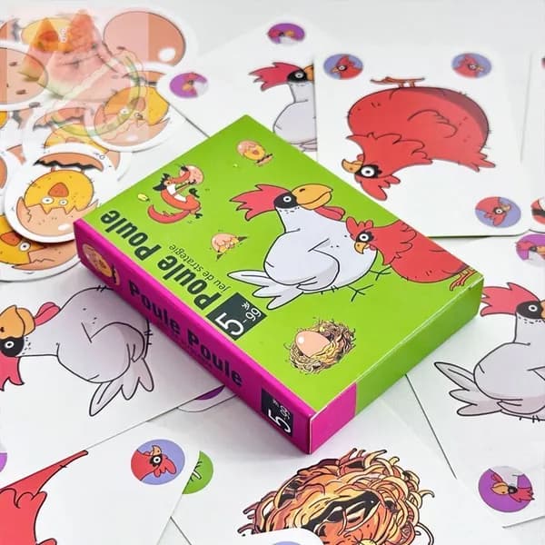"Poule Poule"Интерактивная игра Детская головоломка Картовая игра Семейная вечеринка
