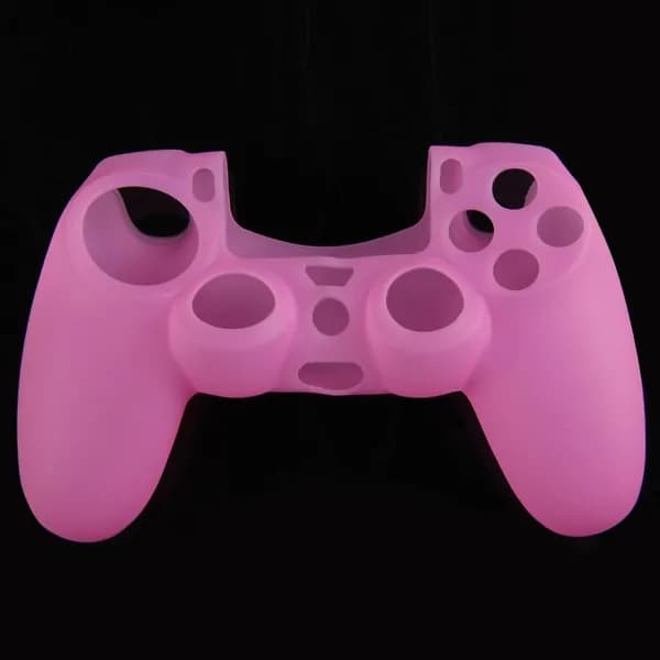 Силиконовый чехол для контроллера PlayStation 4 розового цвета