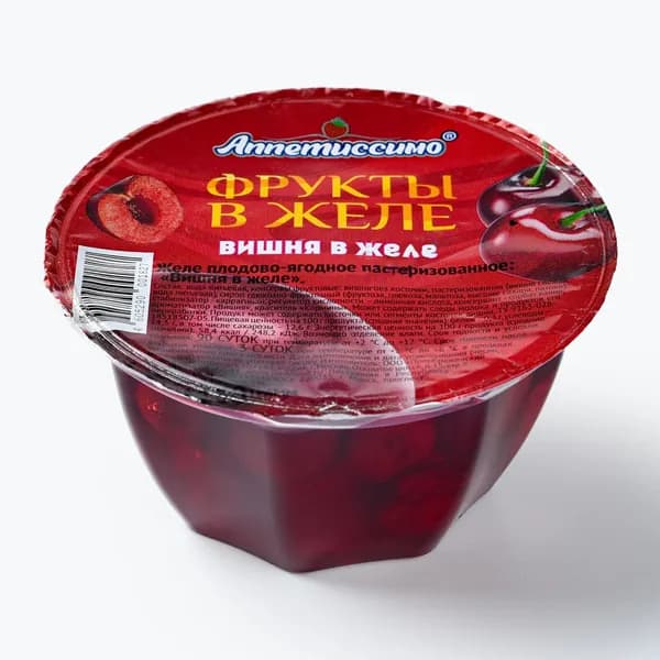 Желе плодово-ягодное Вишня в желе 150 г, Аппетиссимо