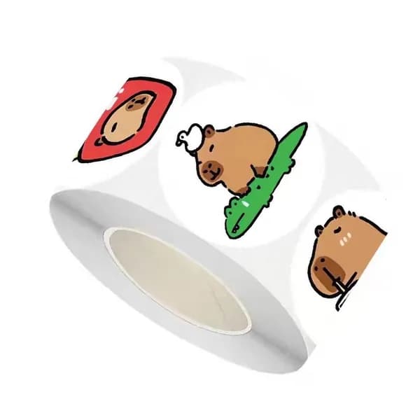 Наклейки с капибарой для детей