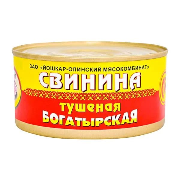 Свинина тушеная Йошкар-Олинский МК Богатырская 325г