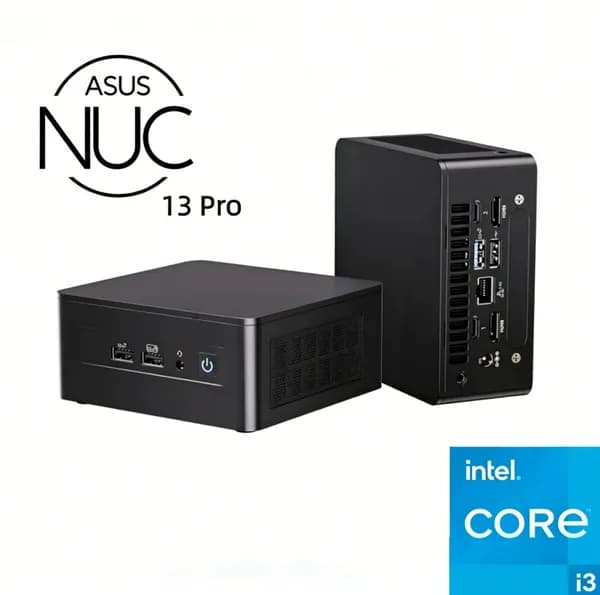 ASUS Мини-ПК (Intel Core i3-1315U, RAM 16 ГБ, SSD 512 ГБ, Intel UHD Graphics, Windows 11 Pro), черный