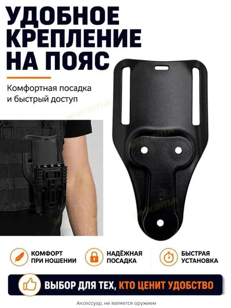 Адаптер для кобуры пистолета QLS Paltform с универсальной петлей для ремня с низкой посадкой
