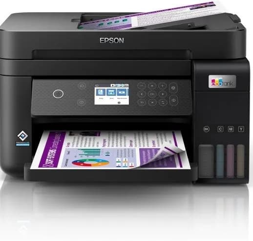 Epson C11CJ61403/C11CJ61507/C11CJ61407 МФУ струйный EcoTank L6270, A4, цветной, печ. до 33/15.5 стр/мин. (ч/б/цв.), 1200 x 4800 dpi (печ.), 1200x2400dpi (скан.), USB, RJ-45, Wi-Fi