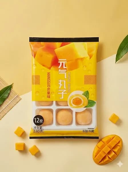 Десерт рисовое моти (mochi, мочи) со вкусом манго 180 г