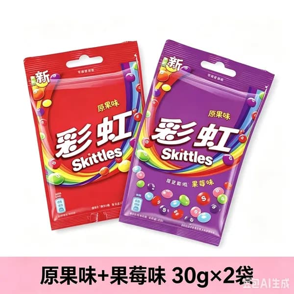 Сладости Skittles с необычным сочетанием цветов и фруктов в удобной упаковке