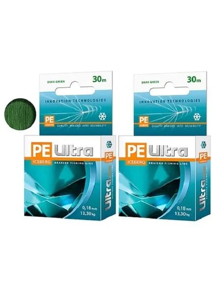Плетёный шнур PE ULTRA ICEBERG 0.18m 30m