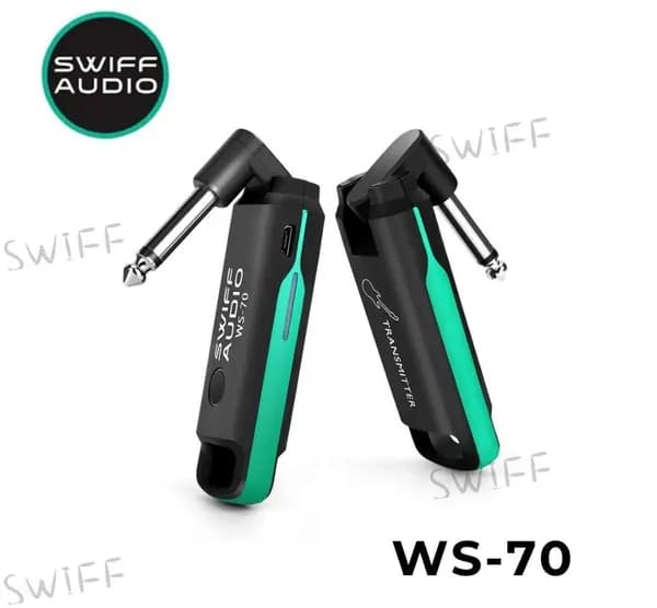 SWIFF Audio WS-70 Беспроводная гитарная система Передатчик и приемник для электрогитары Бас Встроенная перезаряжаемая литиевая батарея