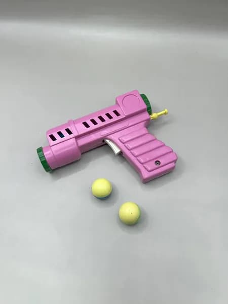 Игрушка винтажная - Пистолет с шариками пластиковый, Рабочий! Винтаж!