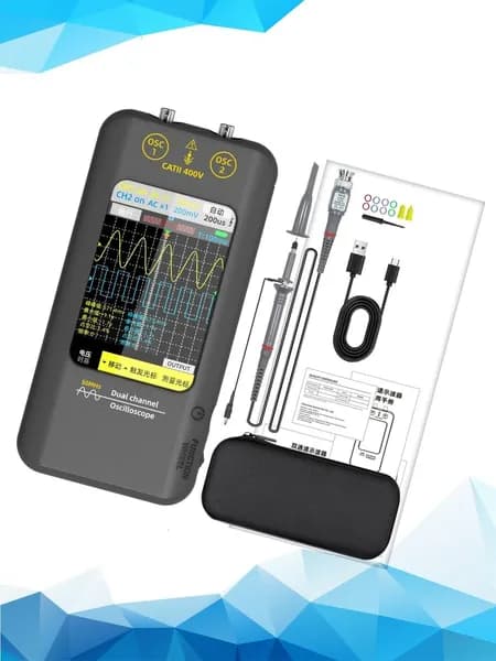 Цифровой запоминающий осциллограф 50MHz с дисплеем 480x320