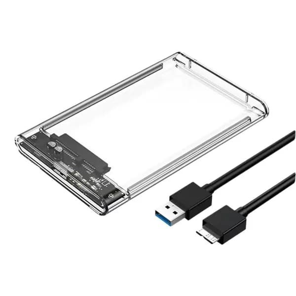 Прозрачный внешний корпус для SSD и HDD,бокс для диска SATA с USB 3.0