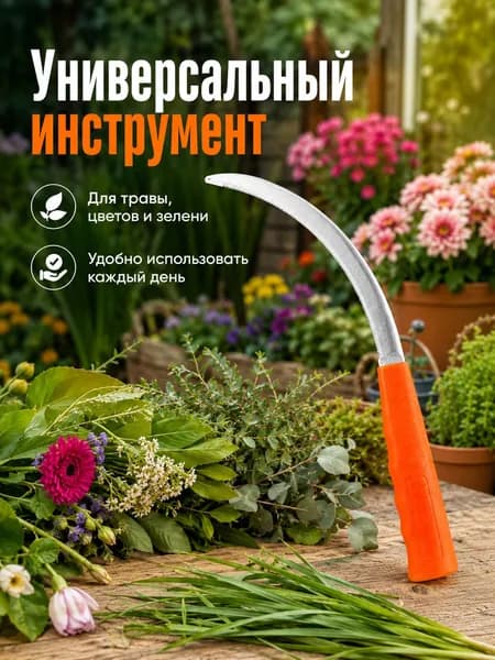 Серп лезвие 13 см рукоять 14 см