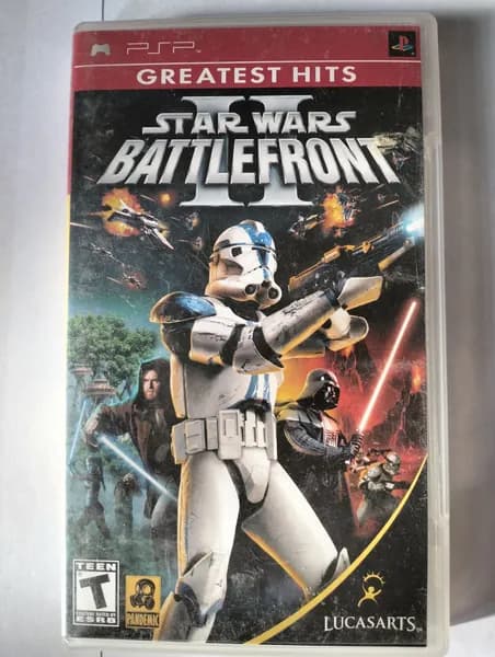 Диск для PSP(PlayStation Portable ),игра лицензия Star Wars: Battlefront II (без вкладыша)(английская версия)