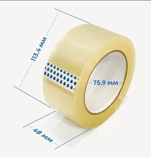 Клейкая лента канцелярская 48 мм x 150 м, 1 шт.