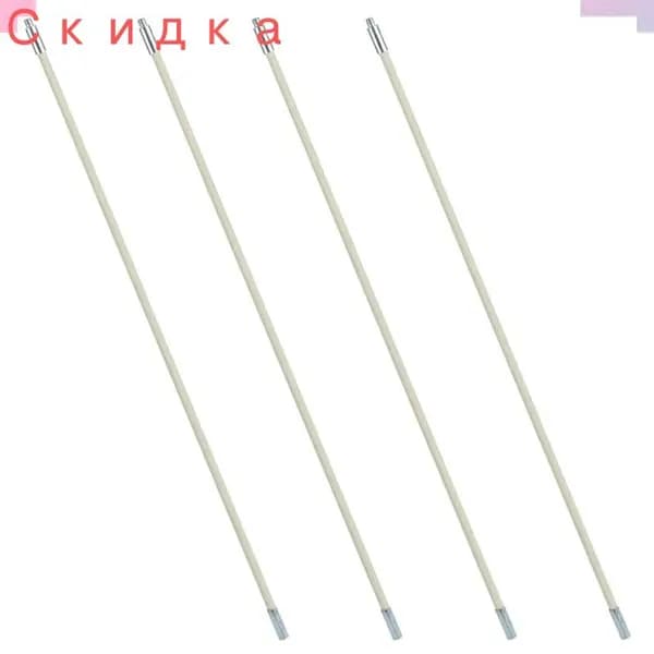 Комплект из 4 пластиковых щёток трубчатой формы для прочистки дымоходов и вентиляции