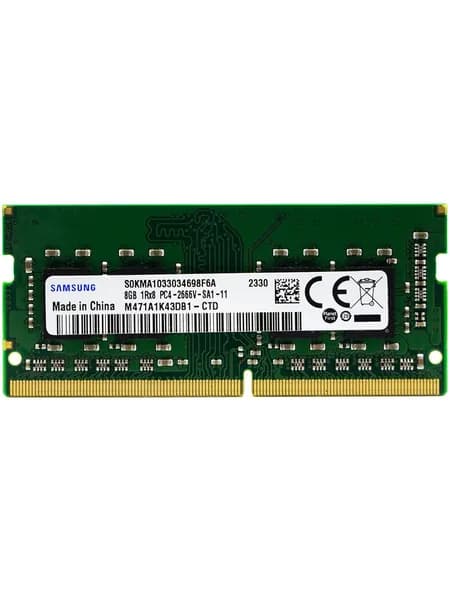 Оперативная память SODIMM DDR4 8GB PC21300 2666МГц M471A1K43DB1-CTD DDR4, 2666 МГц, 1 x 8 ГБ (M471A1K43DB1-CTD)