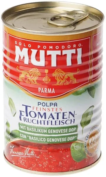 Помидоры с базиликом Mutti 400г