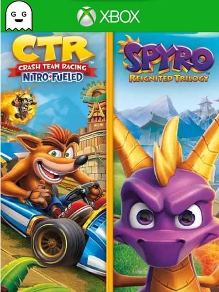 Игра Crash Team Racing Nitro-Fueled + Spyro, цифровой ключ для Xbox One/Series X S, Английский язык