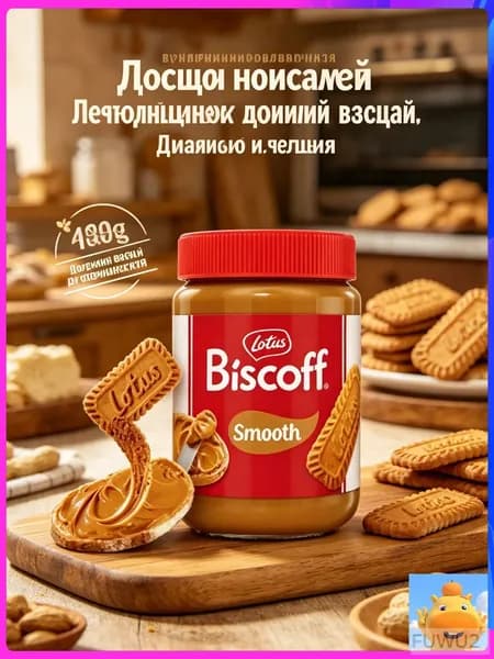Эксклюзивная карамелизированная бисквитная паста Lotus Biscoff, 400 г
