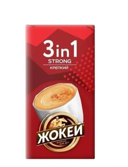 Жокей Кофе растворимый, крепкий, 10 пакетиков по 12 грамм