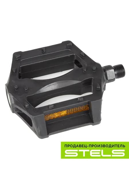 Педали MX-P624, ось 9/16" со светоотражателями, полипропиленовые чёрные