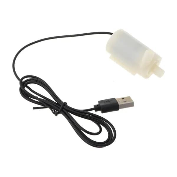 1шт) Бесшумный водяной насос-амфибия 5V micro USB