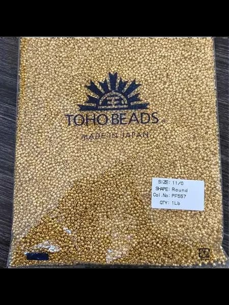 TOHO бусины PF 110-557, 11 0, золотистые, 30g