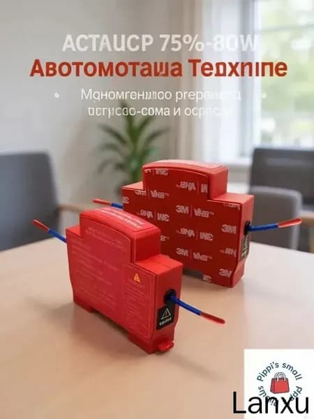 Самоактивирующийся огнетушитель для электрических шкафов, двойное сопло, монтаж на клей