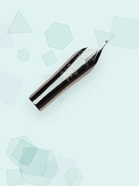 10 сменных перьев для перьевых ручек для каллиграфии, - Bright tip silver0.5
