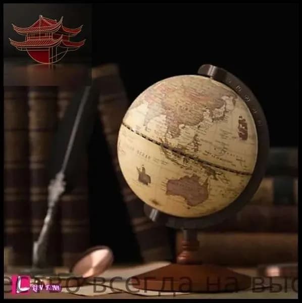 Глобус, ретро английская версия