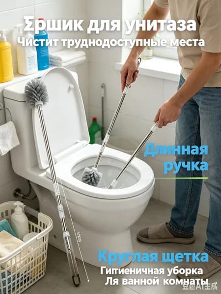 Ершик для унитаза, 1 шт
