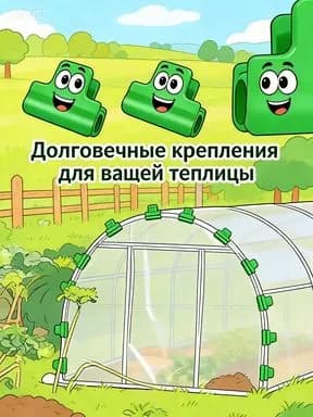 Комплект садовых креплений 40 мм ø8 мм пластик 90 шт
