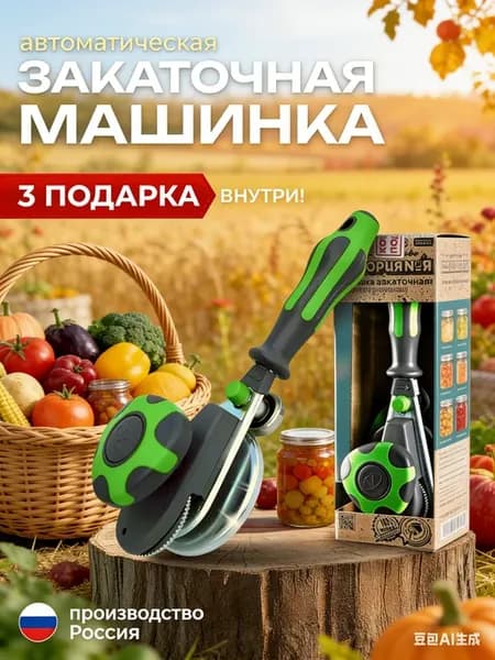 Машинка закаточная автомат щелчок для банок консервация