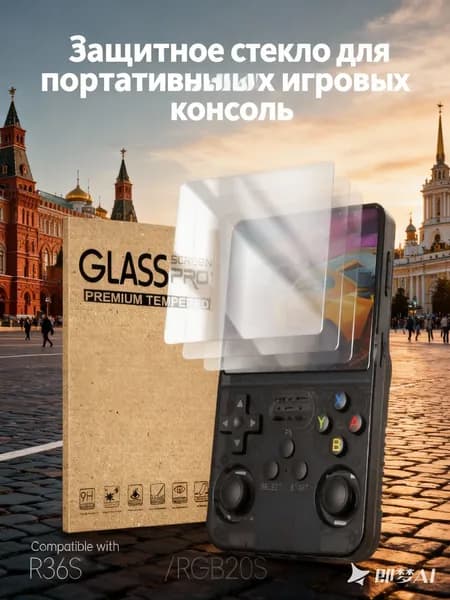 Защитная пленка/Закаленная для экрана игровой консоли/подходит R36S/RGB20S