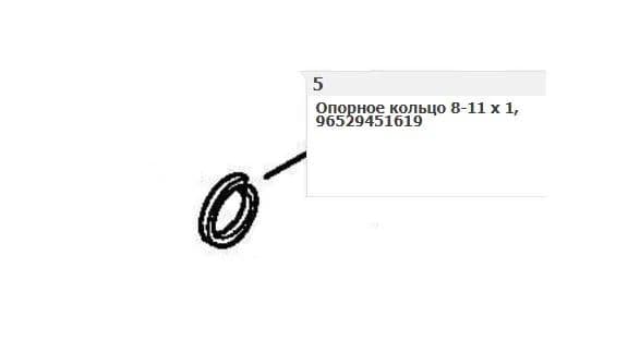 Опор.кольцо поршня Stihl для мойки RE 361,461, арт.96529451619