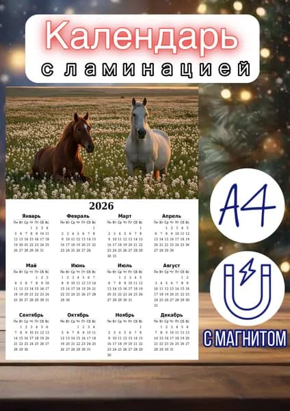 Календарь 2026 г., Настенный
