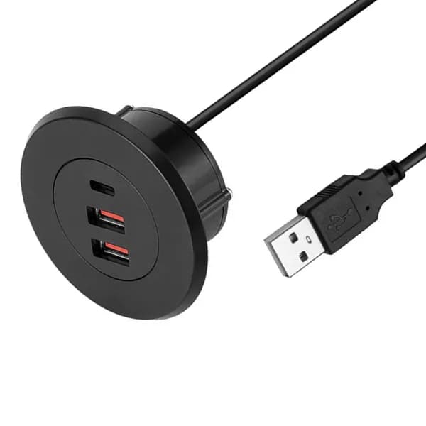 Встраиваемый USB Type C настольный адаптер для любого устройства
