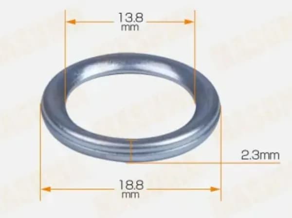 Уплотнительное кольцо маслосливного болта Мицубиси 13.8X18.8X2.3