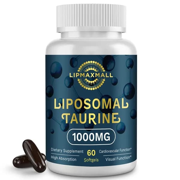 Lipmaxmall Liposomal тауриновая добавка 1000 мг, высокая абсорбция аминокислоты