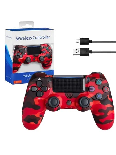 Беспроводной джойстик PS4 DualShock AA красный и хаки