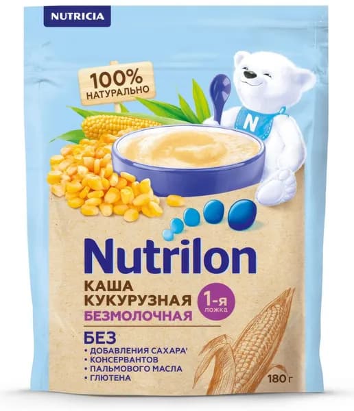Каша Nutrilon кукурузная безмолочная, 180г