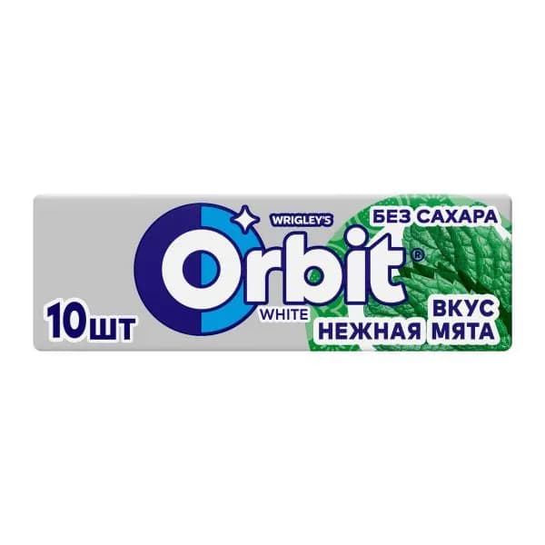 Жевательная резинка Нежная мята без сахара Orbit White 13.6г