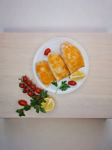 Кальмар фаршированный крабовой палочкой и яйцом 3 шт, 550-650 гр