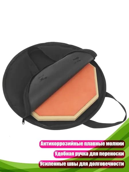 Сумка для тренировочного барабана 10 дюймов из оксфордской ткани с антикоррозийными молниями
