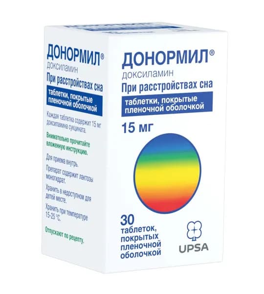 Донормил, таблетки 15 мг, 30 шт.