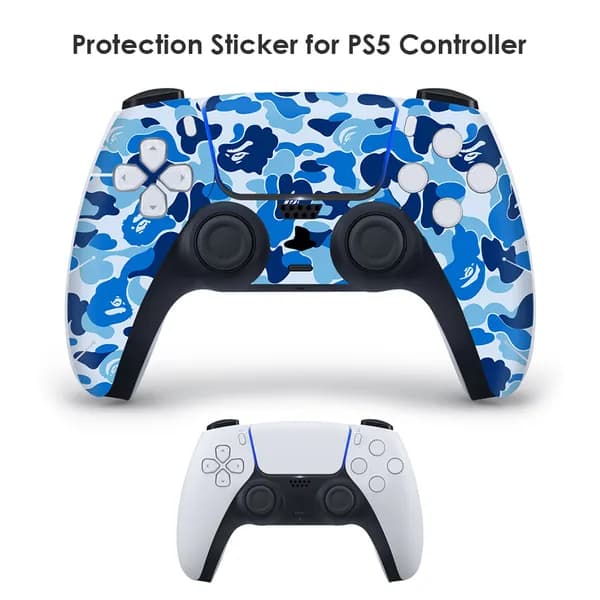 Наклейки для геймпада PlayStation 5, водонепроницаемые и устойчивые к царапинам